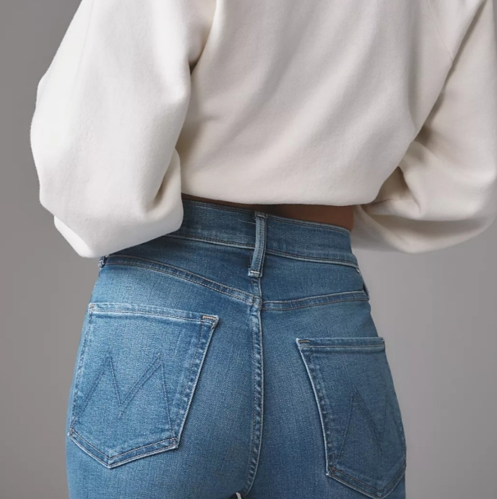 MOTHER The Tomcat High-Rise Straight-Leg Jeans, size 30